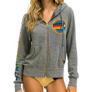 Aviator Nation Hoodie - Heather Grey/Gray - Unisex - XL